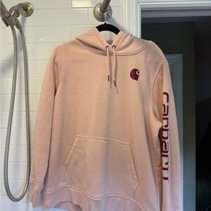 Carhartt Blush Hoodie with Logo